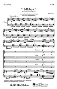 cover Hallelujah SATB choral sheet music cover